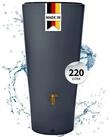 4rain Regentonne VASO 2in1 Regenspeicher 220 Liter graphite grey inkl. Pflanzschale