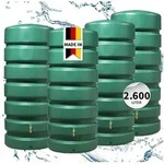 GARANTIA Regentonne CLASSICO Gartentank-Set 2600 L, dunkelgr&uuml;n