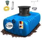 4rain Druckbeh&auml;lter FLAT S Flachtank-Paket 1500 Liter Garten-Comfort