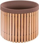 Beckmann Regentonne Regenfass Gr&ouml;&szlig;e 4, 600 l, &Oslash;xH: 98x88 cm, aus L&auml;rchenholz