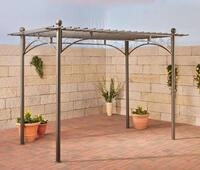 CLP Rosenbogen Ulpgar Eisen, begr&uuml;nbares Terrassendach, Landhausstil