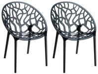 CLP Gartenstuhl Crystal (2er Set, 2 St), Wetterbest&auml;ndiger Stapelstuhl