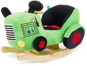 BIECO Schaukeltier Schaukeltier Traktor aus Pl&uuml;sch & Holz &ndash; Schaukelpferd ab...