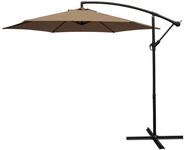 DEGAMO Ampelschirm, LxB: 300,00x300,00 cm, Gestell Aluminium, Bezug taupefarben...