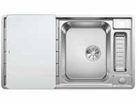 Blanco Küchenspüle AXIS III 5 S-IF, rechteckig, mit Glasschneidebrett und