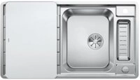 Blanco Einbausp&uuml;le AXIS III 5 S-IF Einbausp&uuml;le Edelstahl Seidenglanz 522103,