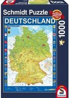 Schmidt Spiele Puzzle Deutschlandkarte, 1.000 Teile Puzzle, 1000 Puzzleteile