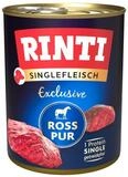 Rinti Singlefleisch Exclusive Ross Pur 800 g - 6 St&uuml;ck, f&uuml;r: Hund