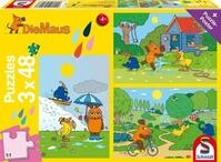 Schmidt Spiele Puzzle Die Maus: Viel Spa&szlig; mit der Maus. 3 x 48 Teile Puzzle, 48