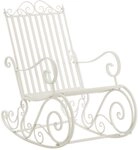 CLP Schaukelstuhl Smilla (1er, 1 St), lackiertes Eisen, im Jugendstil