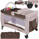 tectake Baby-Reisebett Kinder Reisebett, klappbar und h&ouml;henverstellbar