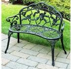 Outsunny Gartenbank Bank Gartenm&ouml;bel 2-Sitzer Metall (Sitzbank, 1-St.,...