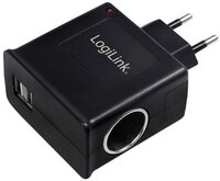 LogiLink LogiLink Power Adapter USB Ladeger&auml;t 12 W USB, Zigarettenanz&uuml;nder-Buch
