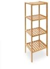 relaxdays Badregal Bambus mit 4 Ablage