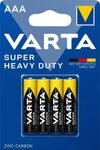 VARTA Varta Batterie Zink-Kohle, Micro, AAA, R03, 1.5V 4er Pack Batterie, (1,5...