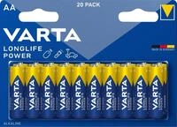 VARTA Varta Batterie Alkaline, Mignon, AA, LR06, 1.5V Longlife Power, Retai Batterie,