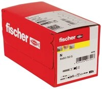 Fischer D&uuml;bel-Set Fischer 048790 N 6 x 80/50 S Nageld&uuml;bel 80 mm 6 mm 100 St.
