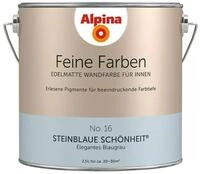 *Alpina* Wand- und Deckenfarbe Feine Farben 2,5 Liter No.16 STEINBLAUE SCH&Ouml;NHEIT
