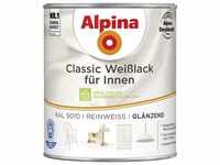 Alpina Farben Classic Weißlack für Innen 750 ml, glänzend