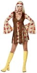Smiffys Hippie-Kost&uuml;m Retro Kleid - Karneval Faschingskost&uuml;me Damen, Buntes Retro