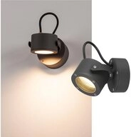 SLV Au&szlig;en-Wandleuchte Au&szlig;enwandleuchte Sitra, GX53, anthrazit