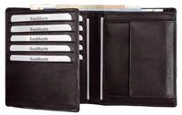 Alassio&reg; G&uuml;rteltasche Kombib&ouml;rse Hochformat 12x10,2cm Leder schwarz