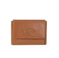 BRANCO Mini Geldb&ouml;rse Sehr Kleine Geldb&ouml;rse, Mini Portemonnaie Leder Natur-Beige
