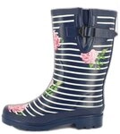 Beck Damen Gummistiefel Stripes Gummistiefel (wasserdichte, weitenverstellbare