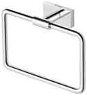 Duravit Badaccessoire-Set Handtuchring Karree, gl&auml;nzend, Handtuchring