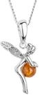 OSTSEE-SCHMUCK Kette mit Anh&auml;nger Ostsee-Schmuck Kette mit Anh&auml;nger Elfe...