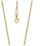 Engelsrufer Collierkettchen Erbskettengliederung, 2,1 mm breit gelb|goldfarben 80