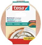 tesa Kreppband tesa Malerband f&uuml;r Kurven 25 m x 25 mm, beige