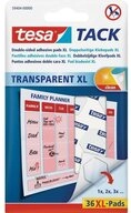 tesa Klebehaken tesa TACK Doppelseitige Klebepads Transparent Inhalt: 36 St.,...