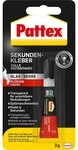 Pattex Bastelkleber Pattex Sekundenkleber f&uuml;r Glas 3g Nr. 9H PSV1C, fl&uuml;ssig