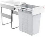 Hailo Einbaum&uuml;lleimer Hailo Abfallsammler 3668401 TE Swing Easy-Cargo 42 Liter, f&uuml;r