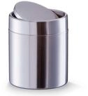Zeller Present Badaccessoire-Set Tischabfalleimer, Edelstahl, silber, 1000 ml, &Oslash;11,5