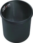 HELIT Papierkorb schwarz 18 Liter Nr. H6106495,schwer entflammbar,H&ouml;he31cm