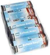 PAPSTAR M&uuml;llbeutel M&uuml;llbeutel, HDPE 35 l 69 cm x 55 cm schwarz 20 my 500 Stk