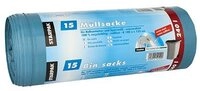 PAPSTAR M&uuml;llbeutel 15x M&uuml;lls&auml;cke LDPE 240 l 125 x 100cm blau extra stark rei&szlig;fest