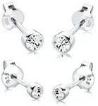 Elli Ohrring-Set 925 Sterling Silber, mit Kristallen von Swarovski&reg;...