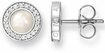 THOMAS SABO Paar Ohrstecker Classic Pav&eacute; Wei&szlig;, mit Perlmutt und Zirkonia