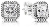 Pandora Paar Ohrstecker 290591CZ, Ohrstecker Silber "zeitlose Eleganz"