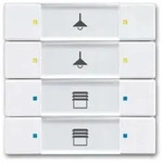 Busch-Jaeger Schalter Busch-Jaeger Tastsensor 4/8fach Multifunktion 6127/02-84...