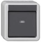 GIRA Feuchtigkeitsmesser Gira KNX Taster BA 1fach grau AP 1Punkt 515130