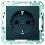 merten Unterputz-Steckdose, 1f anthrazit matt System M m. KS IP20 Zentralplatte...