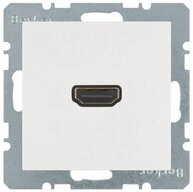 Berker Schalter, HDMI-Steckdose S.1/B.3/B.7 Unterputz 1HDMI wei&szlig; RAL9010