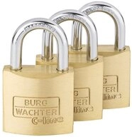 Burg W&auml;chter Vorh&auml;ngeschloss BURG-W&Auml;CHTER Zylinder-Vorh&auml;ngeschloss-Set 6371
