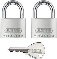 ABUS Vorh&auml;ngeschloss ABUS Vorhangschl&ouml;sser 64TI/40 Twins Titalium