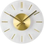 AMS Wanduhr W9319 (Quarzuhr,Glas,Wohnzimmer,Esszimmer,K&uuml;che,Arbeitszimmer,B&uuml;ro,