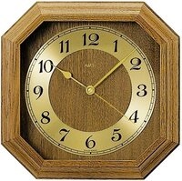 AMS Funkwanduhr F5864/4 (Quarz,Holz,Eiche,Wohnzimmer,Esszimmer,Made in Germany,B&uuml;ro,